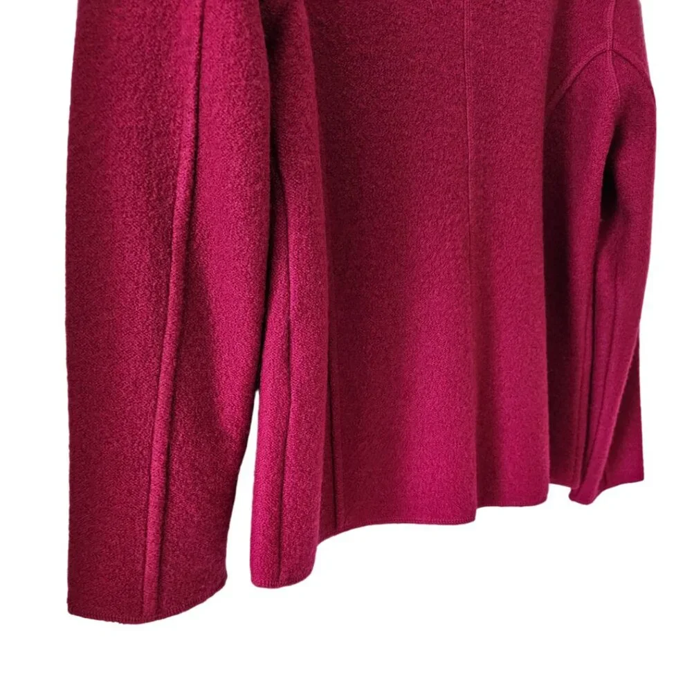 Petite Sophisticate 100% Boiled Wool Jacket | Like New | SP | Raspberry Pink - Picture 10 of 15